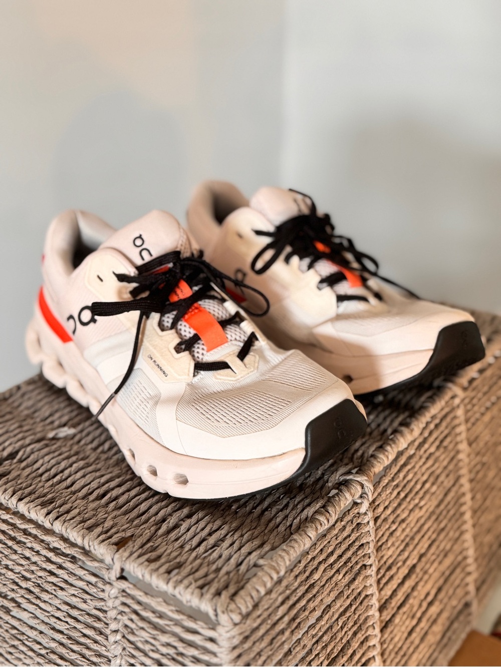On Women’s Cloudrunner 2 — White/Sand — Size 9.5